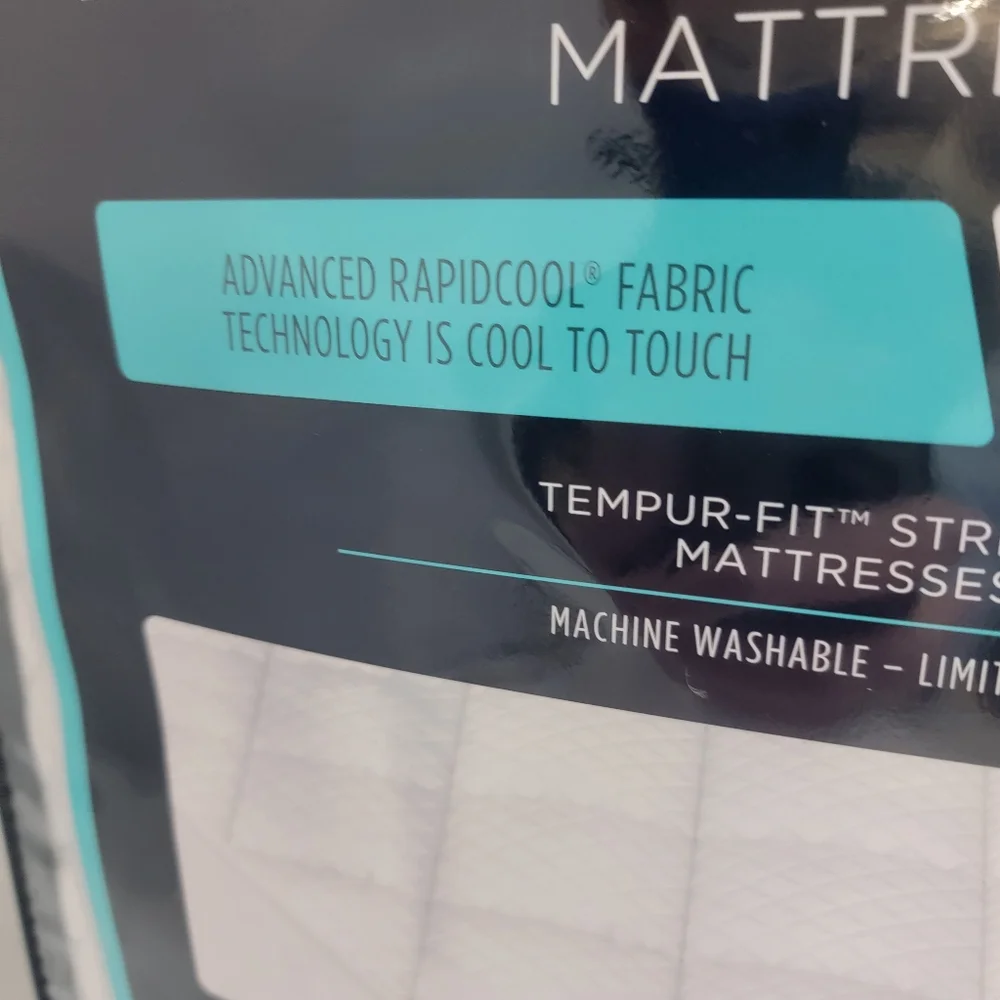 TEMPUR-PEDIC Performance Cooling Mattress Pad Stretch Skirt Size: QUEEN